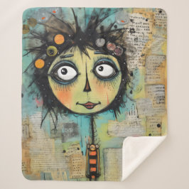 Manta Sherpa ArtLady 22 Encantador y afligido