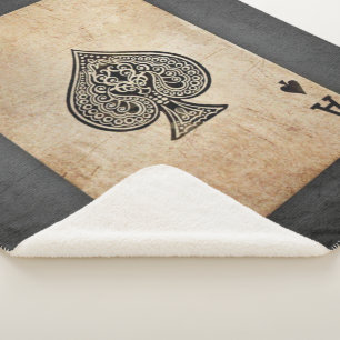 Manta Sherpa As de espadas lanzar almohada