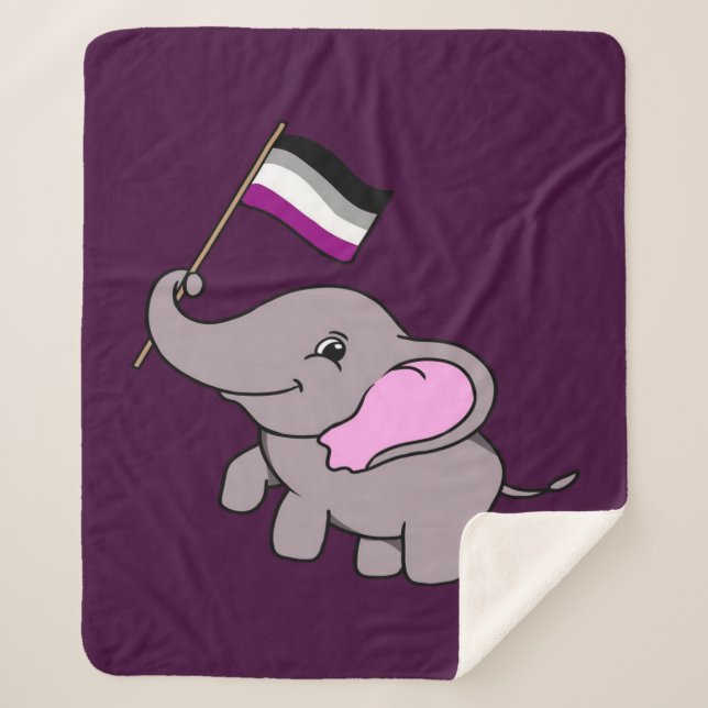 Manta Sherpa Asexual Elephant Design (Anverso)
