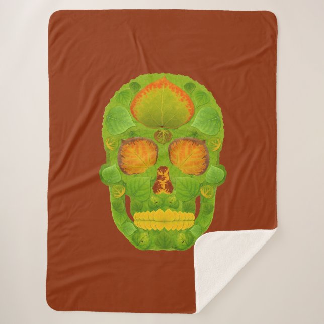 Manta Sherpa Aspen Leaf Skull 10 (Anverso)