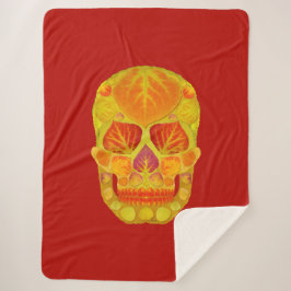 Manta Sherpa Aspen Leaf Skull 13