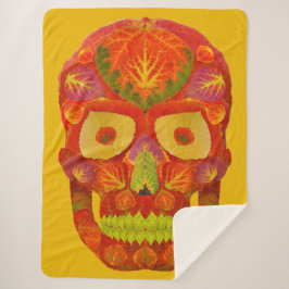 Manta Sherpa Aspen Leaf Skull 16