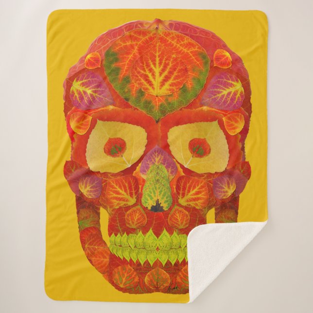 Manta Sherpa Aspen Leaf Skull 16 (Anverso)