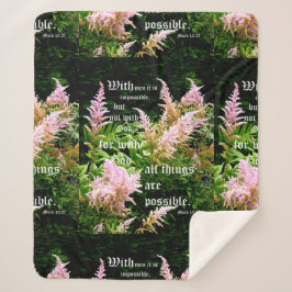 Manta Sherpa Astilbe con Mark 10:27
