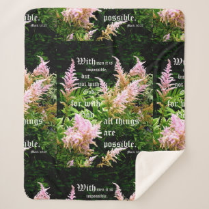 Manta Sherpa Astilbe con Mark 10:27