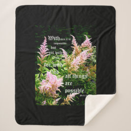 Manta Sherpa Astilbe con Mark 10:27