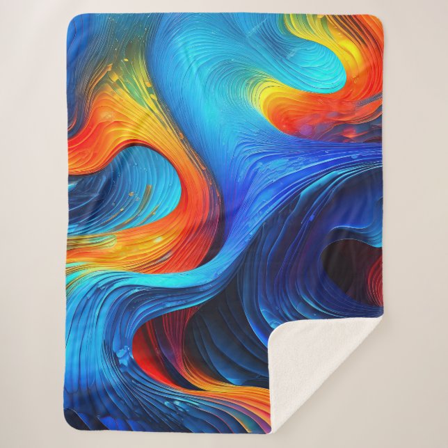 Manta Sherpa "Astralrose" de lava oceánica (Anverso)