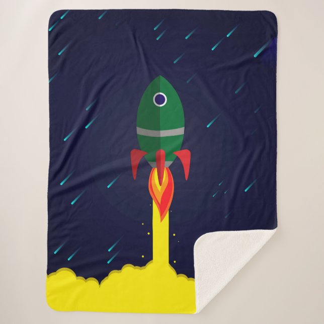 Manta Sherpa Astronauta de astrología espacial de cohete (Anverso)