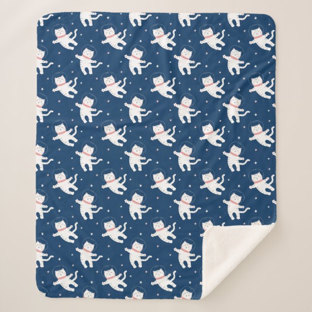 Manta Sherpa Astronautas con animales muertos Sherpa Blanket (Anverso)