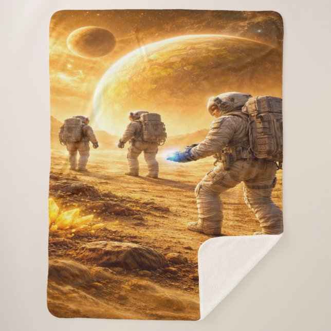 Manta Sherpa Astronauts explore yellow planet (Anverso)