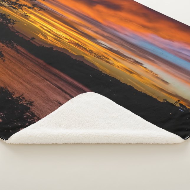 Manta Sherpa Atardecer en Praia, Cabo Verde (3/4)