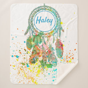 Manta Sherpa Atrapasueños salpicado personalizado