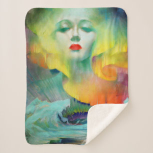 Manta Sherpa Aurora de Clive Henry vibrante