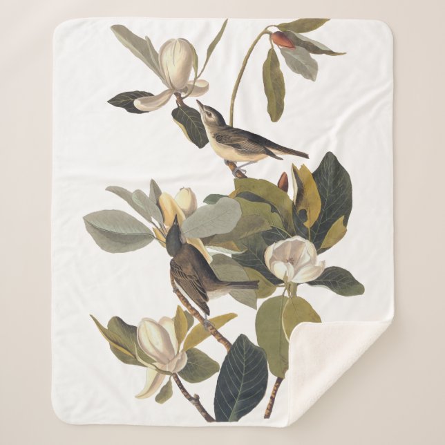 Manta Sherpa Ausencia Audubon del Viejo de los Aves de la Viña (Anverso)