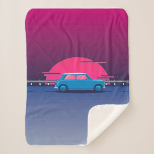 Manta Sherpa Austin Mini Cooper Blanket