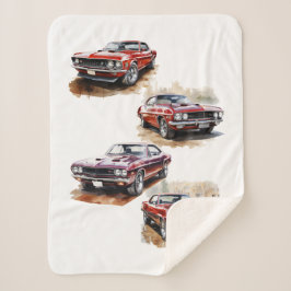 Manta Sherpa Auto muscular clásico