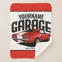 Manta Sherpa Auto muscular personalizado 1967 Red Fastback Gara