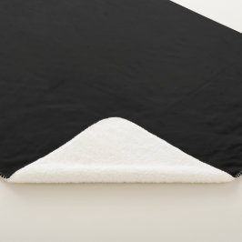 Manta Sherpa Autoridad negra simple®