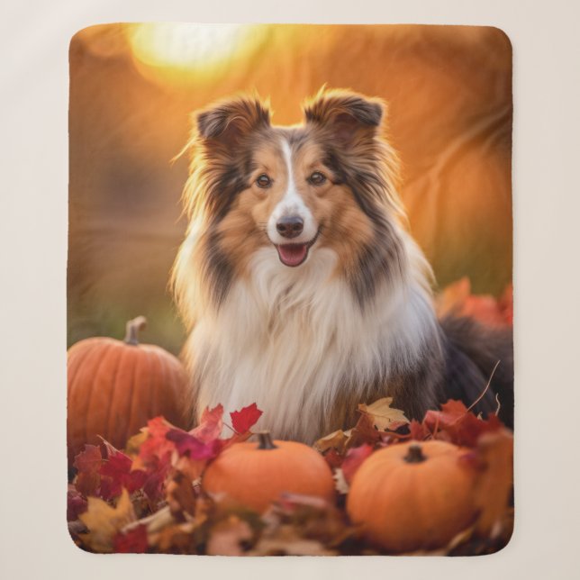 Manta Sherpa Autumn Sheltie (Anverso)