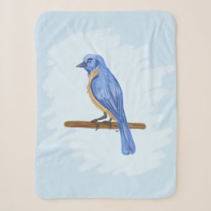 Manta Sherpa Ave azul
