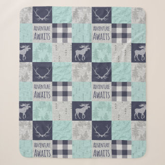 Manta Sherpa Aventura a Minky/Sherpa Throw - Moneda, Marina