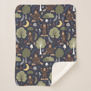Manta Sherpa Aventura Forestal Medianoche de Bigfoot
