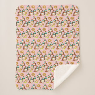 Manta Sherpa Aves cantantes Sherpa Blanket