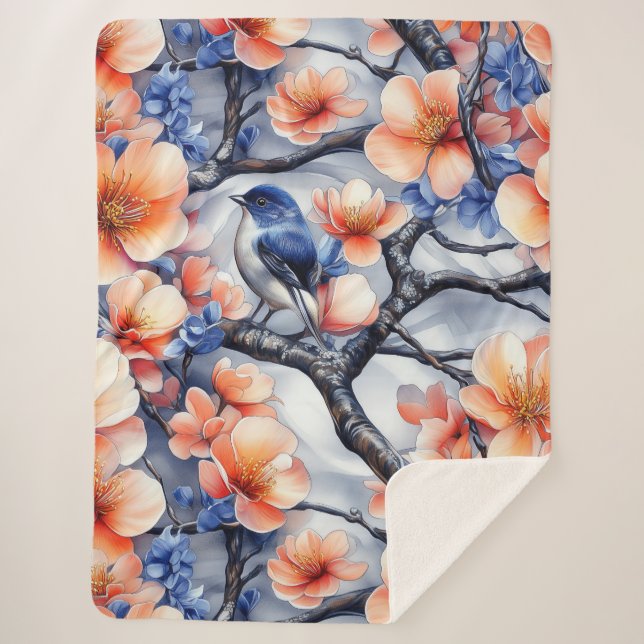 Manta Sherpa Aves de una pluma (Anverso)