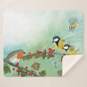 Manta Sherpa Aves y bayas