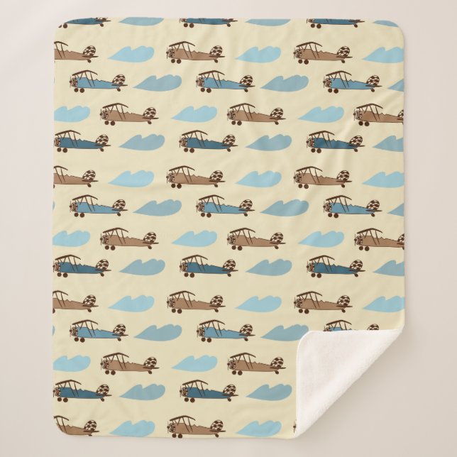 Manta Sherpa Avión Sherpa Blanket Toy (Anverso)