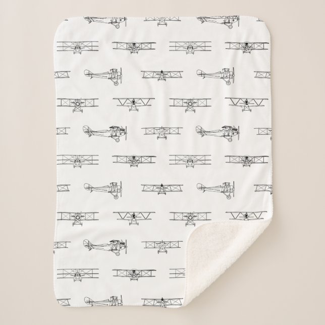 Manta Sherpa Aviones de época PERSONALIZADO temática de aviació (Anverso)