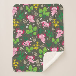 Manta Sherpa Axolotl Sherpa Blanket
