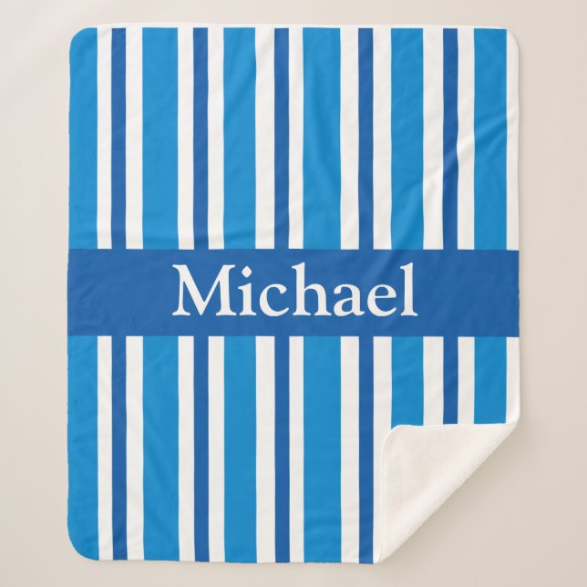 MANTA SHERPA AZUL HUELLAS SHERPA BLANKET (Anverso)