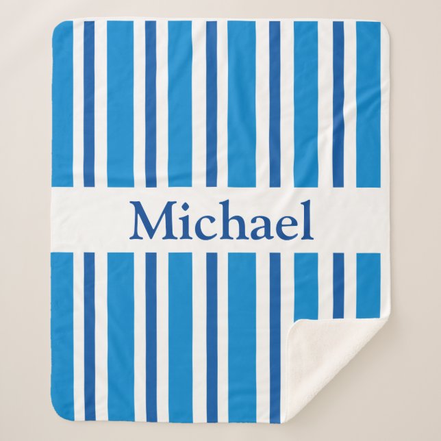 MANTA SHERPA AZUL HUELLAS SHERPA BLANKET (Anverso)