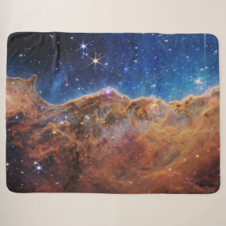 Manta Sherpa Azul/Naranja Carina Nebula | JWST