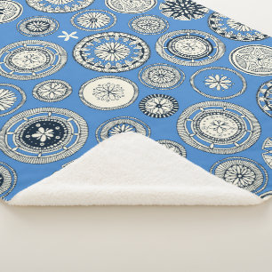 Manta Sherpa azul pango