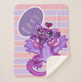 Manta Sherpa Baby Dragon Love