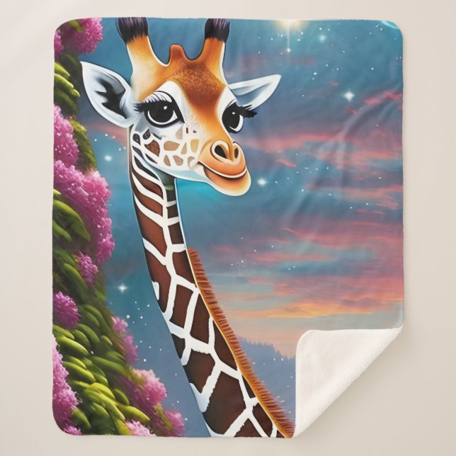 Manta Sherpa Baby Giraffe (Anverso)