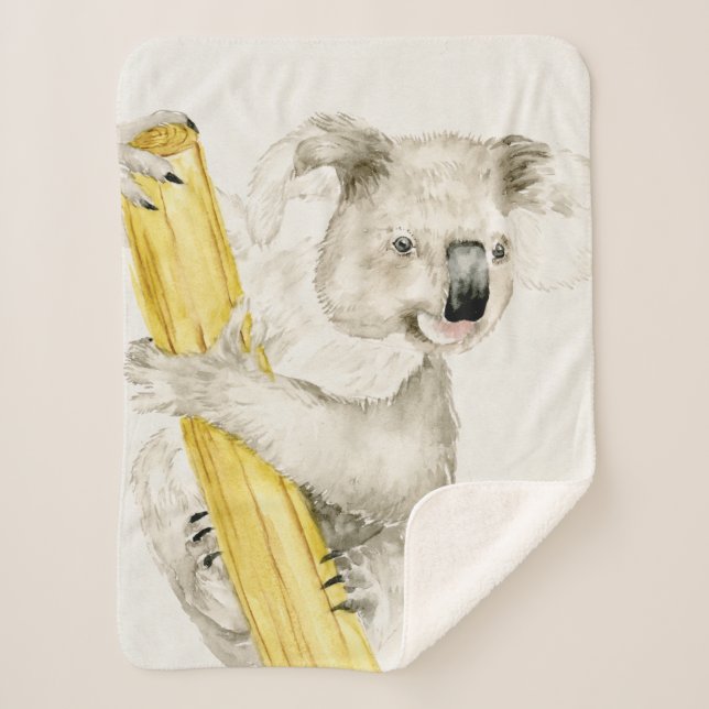 Manta Sherpa Baby Koala | Cute y Furry (Anverso)