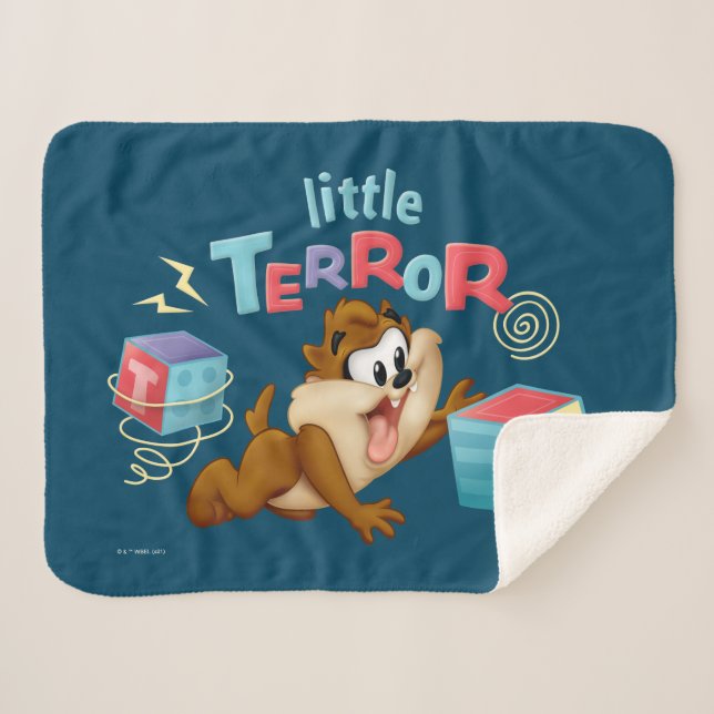 Manta Sherpa Baby TAZ™ | Pequeño Terror (Anverso (horizontal))