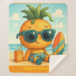 Manta Sherpa Baby TropiCool Tony - Imperio de la Piña
