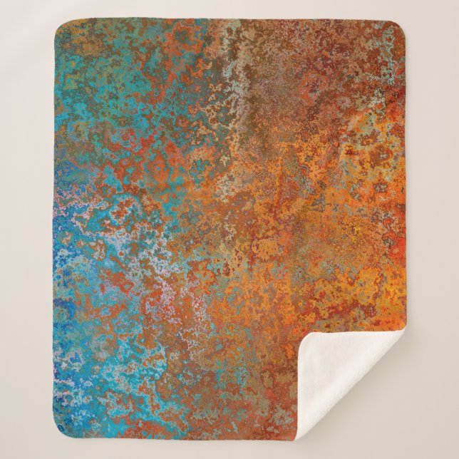 Manta Sherpa Background texture rust old brown (Anverso)