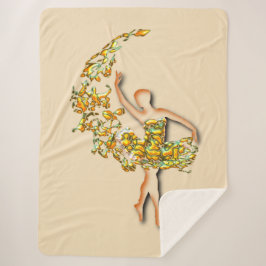 Manta Sherpa Bailarina de ballet Sherpa Blanket Ballerina