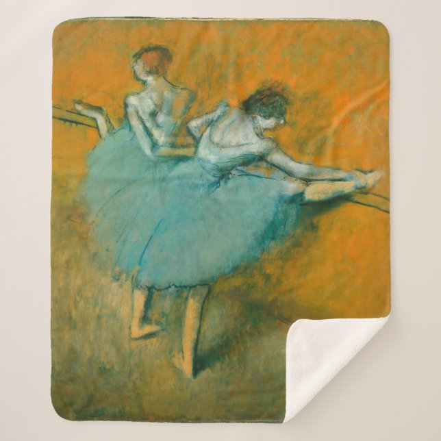 Manta Sherpa Bailarinas de Degas en el ballet de bar (Anverso)