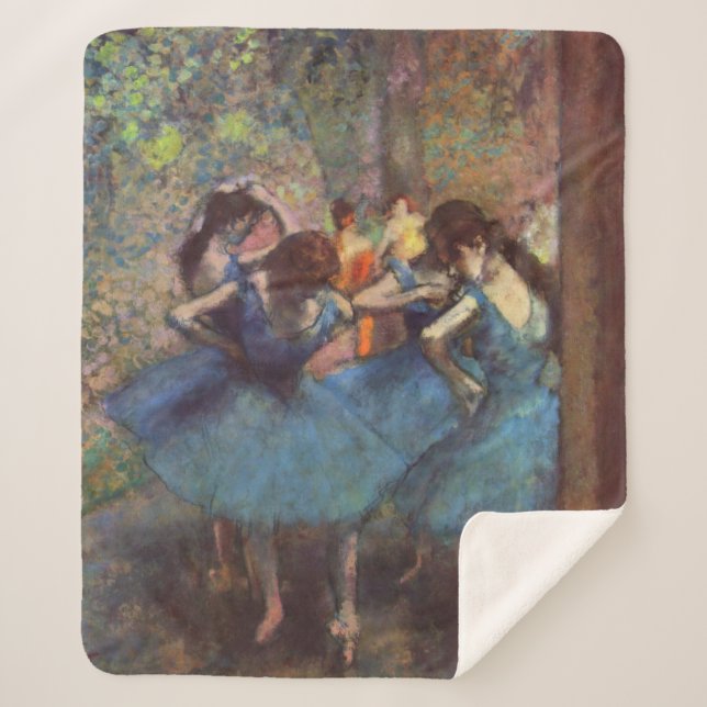 Manta Sherpa Bailarines - Edgar Degas - 1890 (Anverso)