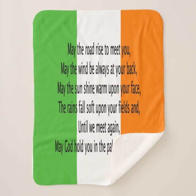 Manta Sherpa Balde de Bessing Sherpa Blanket de Irlanda (Anverso)