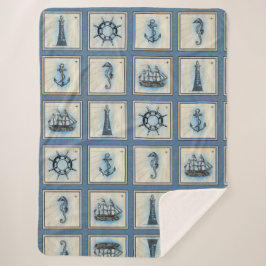 Manta Sherpa Baldosas náuticas | Rueda del buque de anclaje del