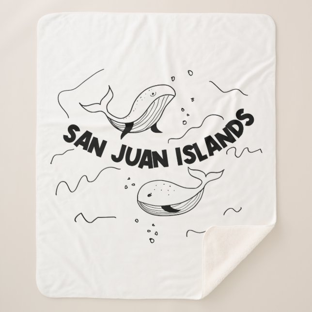 Manta Sherpa Ballenas de las Islas San Juan (Anverso)