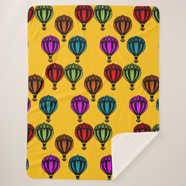 Manta Sherpa Balón de aire caliente Patentado (Anverso)