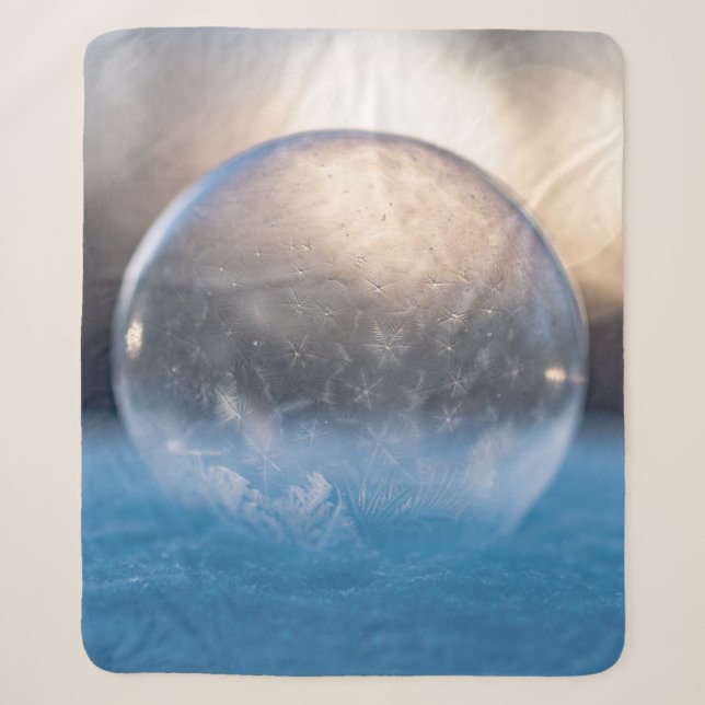 Manta Sherpa Balón de vidrio transparente (Anverso)